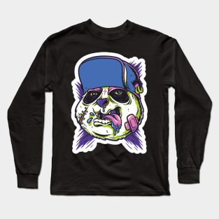 Crazy Panda Sticker Long Sleeve T-Shirt